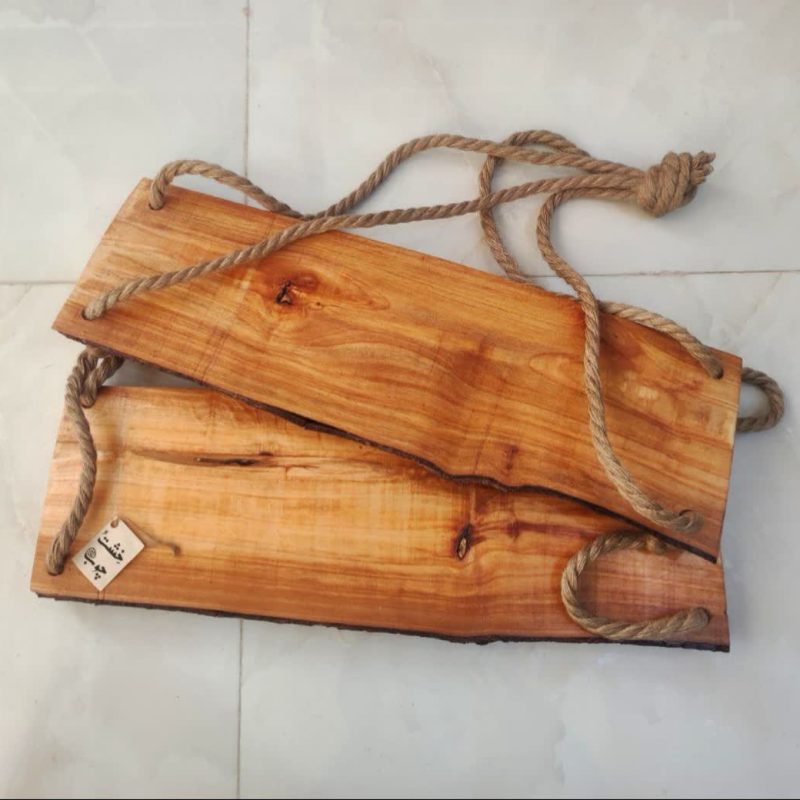 شلف دیواری چوبی دو طبقه